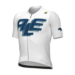 ALÉ Cycling short sleeve jersey - SAUVAGE PR-E - white/blue