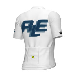 ALÉ Cycling short sleeve jersey - SAUVAGE PR-E - white/blue