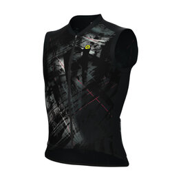 ALÉ Cycling sleeveless jersey - MIRROR PR-E - black/grey