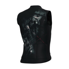 ALÉ Cycling sleeveless jersey - MIRROR PR-E - black/grey
