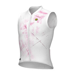 ALÉ Cycling sleeveless jersey - MIRROR PR-E - white/pink