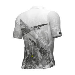ALÉ Cycling short sleeve jersey - QURTZ PR-E - white/grey