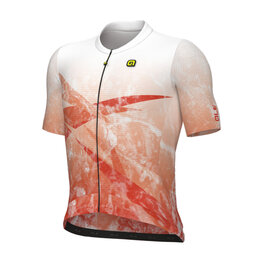 ALÉ Cycling short sleeve jersey - QURTZ PR-E - white/orange