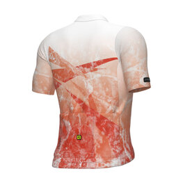 ALÉ Cycling short sleeve jersey - QURTZ PR-E - white/orange