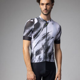 ALÉ Cycling short sleeve jersey - TRACE PRAGMA - white/black