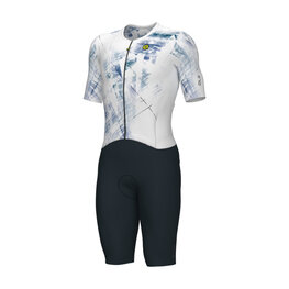 ALÉ Cycling skinsuit - MIRROR PR-E - white/black