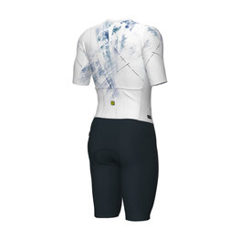 ALÉ Cycling skinsuit - MIRROR PR-E - white/black
