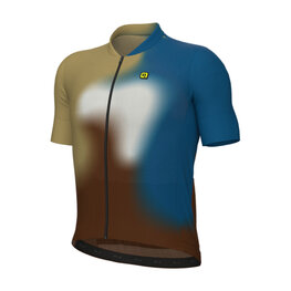 ALÉ Cycling short sleeve jersey - FLASH PR-E - yellow/brown/blue/white
