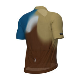 ALÉ Cycling short sleeve jersey - FLASH PR-E - yellow/brown/blue/white