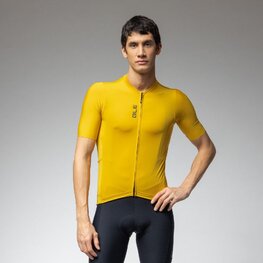ALÉ Cycling short sleeve jersey - COLOR BLOCK OFF ROAD - yellow
