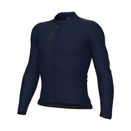 ALÉ Cycling summer long sleeve jersey - COLOR BLOCK PRAGMA - blue