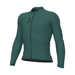 ALÉ Cycling summer long sleeve jersey - COLOR BLOCK PRAGMA - green