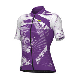 ALÉ Cycling short sleeve jersey - PALM PR-E - cyclamen/white