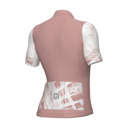 ALÉ Cycling short sleeve jersey - PALM PR-E - pink/white