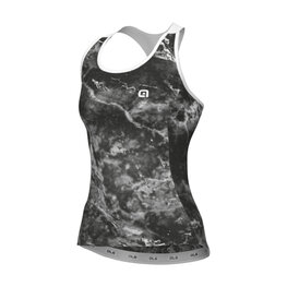 ALÉ Cycling sleeveless jersey - MARBLE PRAGMA - black/white