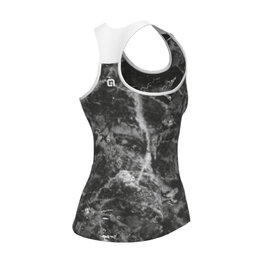 ALÉ Cycling sleeveless jersey - MARBLE PRAGMA - black/white