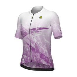 ALÉ Cycling short sleeve jersey - QUARTZ PR-E - white/purple