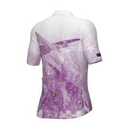 ALÉ Cycling short sleeve jersey - QUARTZ PR-E - white/purple