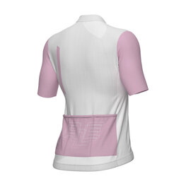 ALÉ Cycling short sleeve jersey - FOLLOW ME PR-E - white/pink