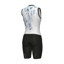 ALÉ Cycling skinsuit - MIRROR PRAGMA - white/light blue/black