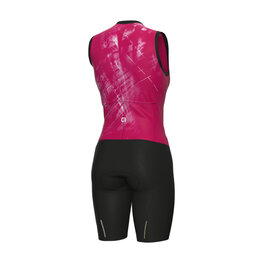 ALÉ Cycling skinsuit - MIRROR PRAGMA - red/white/black