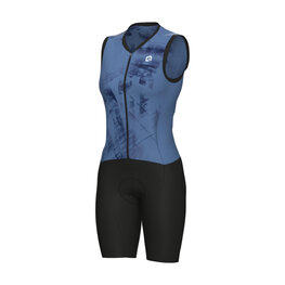 ALÉ Cycling skinsuit - MIRROR PRAGMA - blue/black