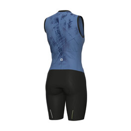 ALÉ Cycling skinsuit - MIRROR PRAGMA - blue/black