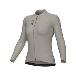ALÉ Cycling summer long sleeve jersey - COLOR BLOCK PRAGMA - beige