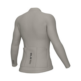 ALÉ Cycling summer long sleeve jersey - COLOR BLOCK PRAGMA - beige