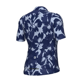 ALÉ Cycling short sleeve jersey - FLOWER PRAGMA - white/blue