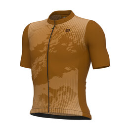 ALÉ Cycling short sleeve jersey - KRAKATOA OFF ROAD-GRAVEL - brown