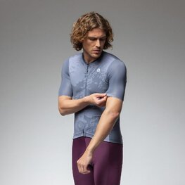 ALÉ Cycling short sleeve jersey - KRAKATOA OFF ROAD - GRAVEL - grey