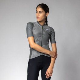 ALÉ Cycling short sleeve jersey - KRAKATOA OFF ROAD - GRAVEL - grey