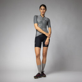 ALÉ Cycling short sleeve jersey - KRAKATOA OFF ROAD - GRAVEL - grey