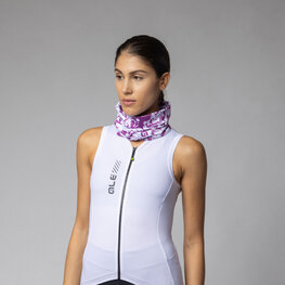 ALÉ Cycling neckwarmer - ESSENZA - purple/white