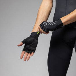 ALÉ Cycling long-finger gloves - CIAK - black