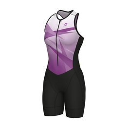 ALÉ Cycling skinsuit - HORIZON TRIATHLON - pink/black