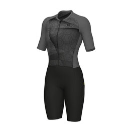 ALÉ Cycling skinsuit - BEYOND TRIATHLON - grey/black