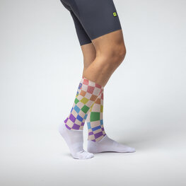 ALÉ Cyclingclassic socks - TYPHOON - white/multicolour