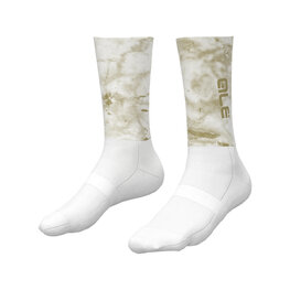 ALÉ Cyclingclassic socks - TYPHOON - brown/white