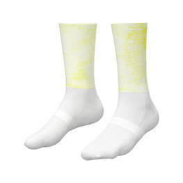 ALÉ Cyclingclassic socks - TYPHOON - white/yellow