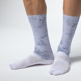 ALÉ Cyclingclassic socks - TYPHOON - white/blue