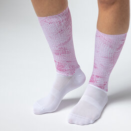 ALÉ Cyclingclassic socks - TYPHOON - white/red