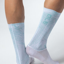 ALÉ Cyclingclassic socks - TYPHOON - white/green