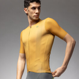 ALÉ Cycling short sleeve jersey - EARTHY STYLE - yellow