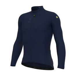 ALÉ Cycling winter long sleeve jersey - PRAGMA FONDO 3.0 - blue