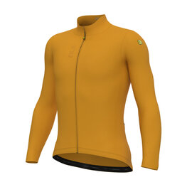 ALÉ Cycling winter long sleeve jersey - PRAGMA FONDO 3.0 - yellow