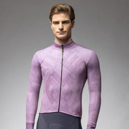 ALÉ Cycling winter long sleeve jersey - PRAGMA SCHEMA - purple