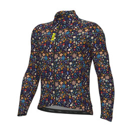 ALÉ Cycling winter long sleeve jersey - PRAGMA FLOWERY - black/multicolour