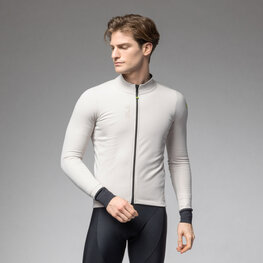 ALÉ Cycling windproof jacket - PRAGMA FONDO 3.0 - white/black